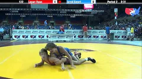 Fargo 2012 132 Round 2: Logan Ryan (Iowa) vs. Jared Ewart (Utah)