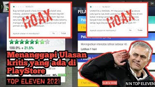 Top Eleven 2021 : Menanggapi Ulasan kritis di PlayStore | Cara Bermain Top Eleven screenshot 5