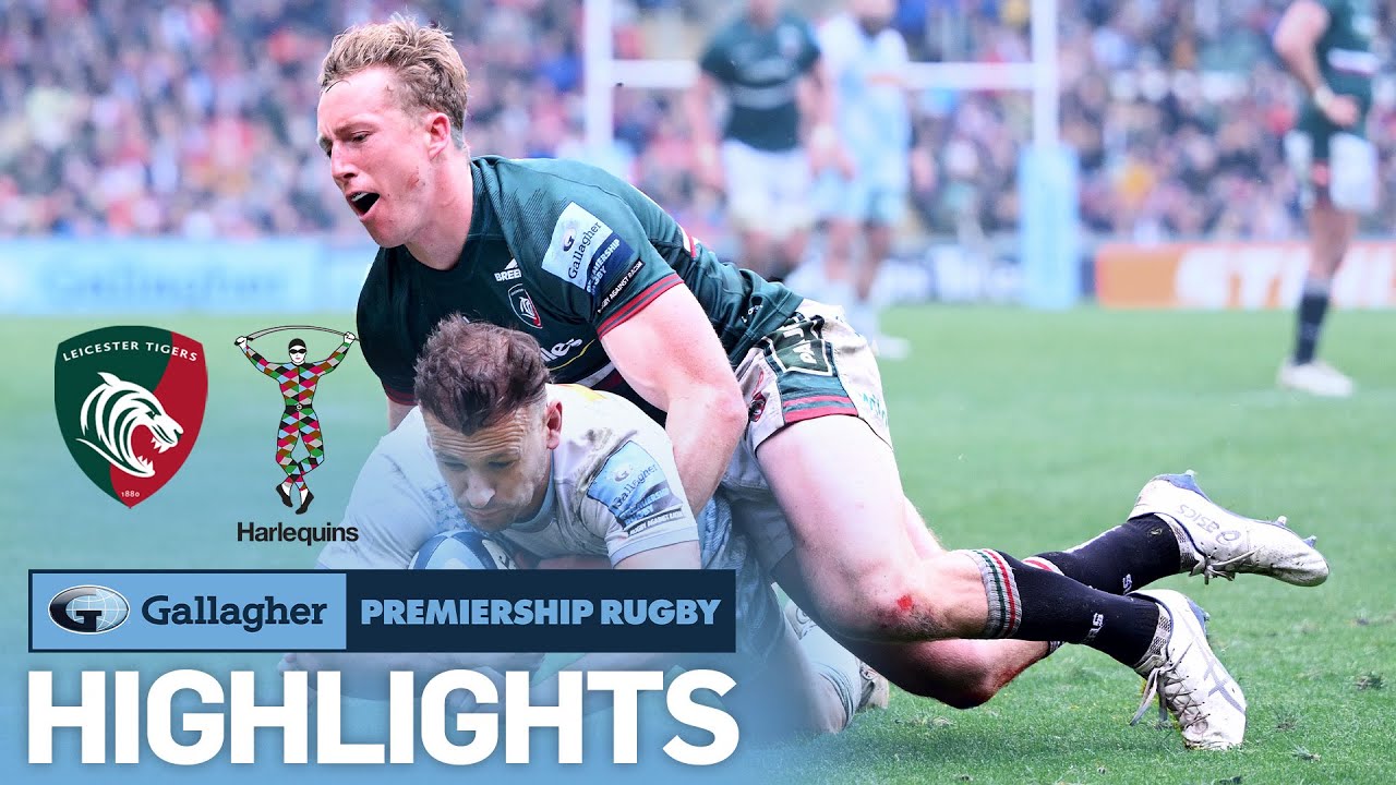 Leicester v Harlequins - HIGHLIGHTS Red Card Drama In Tight Match Gallagher Premiership 2022/23