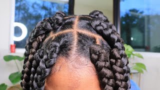 HOW TO RUBBER BAND BOX BRAIDS save your ends and try this new COOL technique.