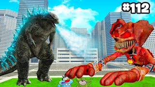 Godzilla vs Dogday Team Battle Between Oggy And Jack In Garry mod