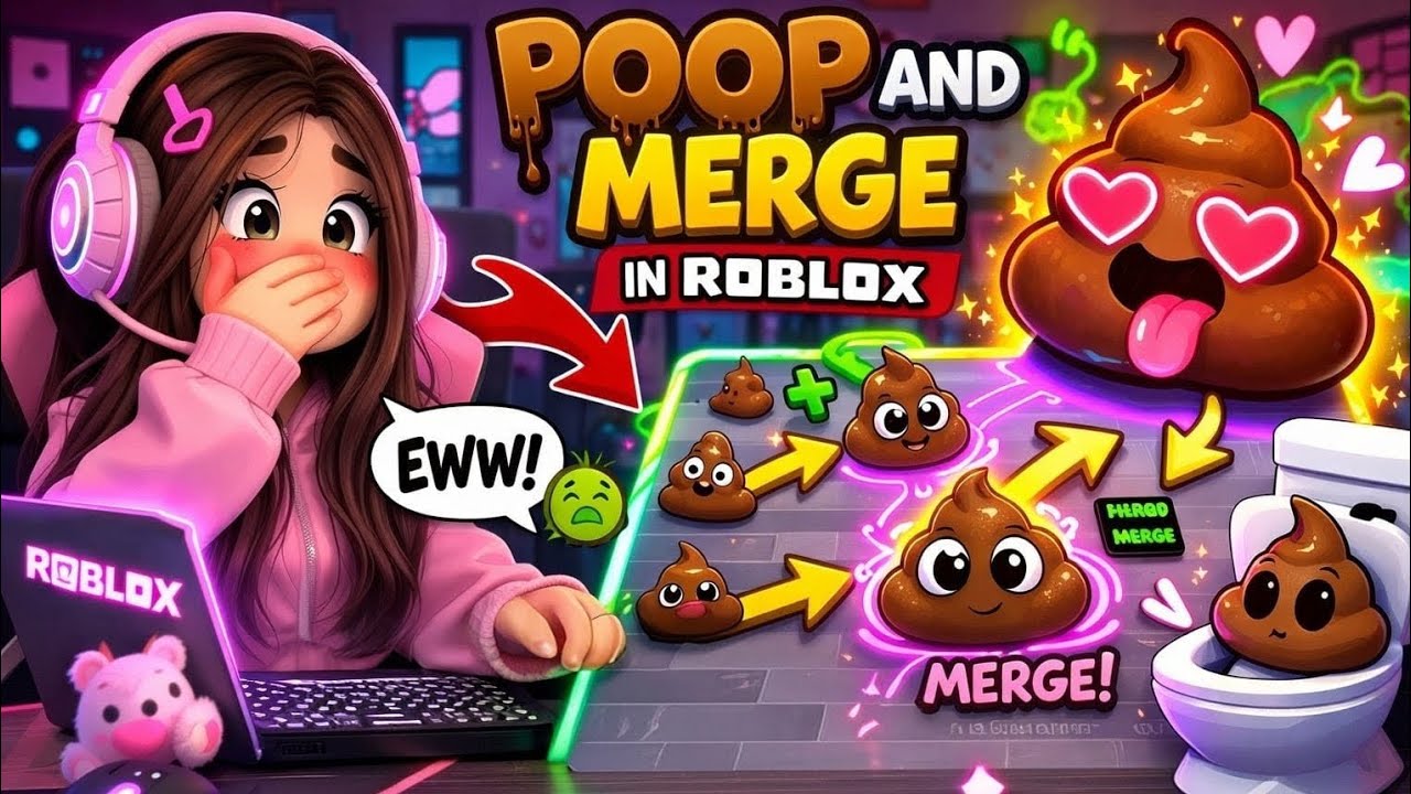 I played poop and merge game 🤢🤮