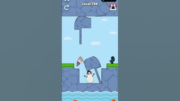 Save From Snowman⛄ Funny Game Level 🤣 #794 #shorts #shortsfeed #slicetosave #funny #gaming #viral