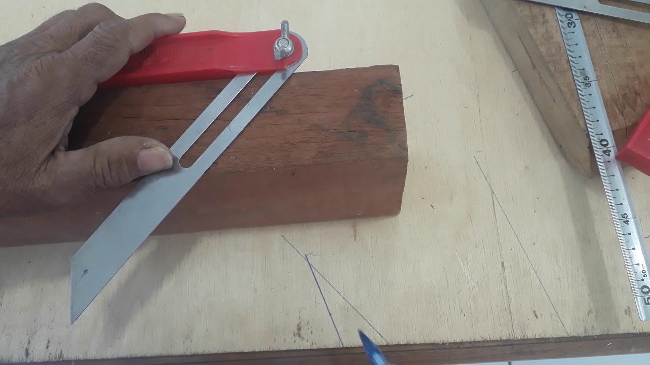 Como riscar a terça com o queixinho em baixo do espigao