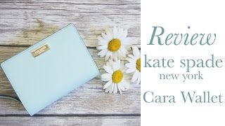 Review: Kate Spade New York Cara Wallet in Grace Blue!