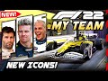 F1 22 Gameplay FIRST LOOK MY TEAM CAREER: NEW ICONS! Hulkenberg, Webber & Villeneuve! New HQ Events!