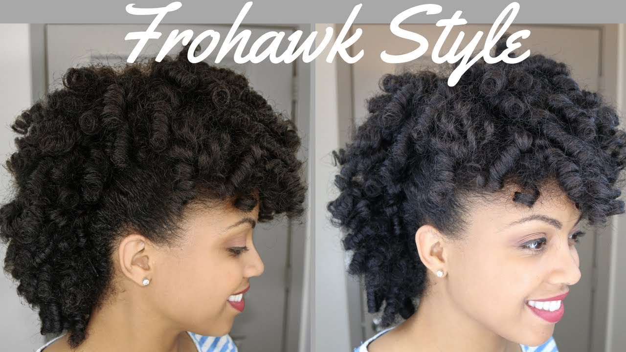 Easy Frohawk Hairstyle | Natural Hair Tutorial | How to - YouTube