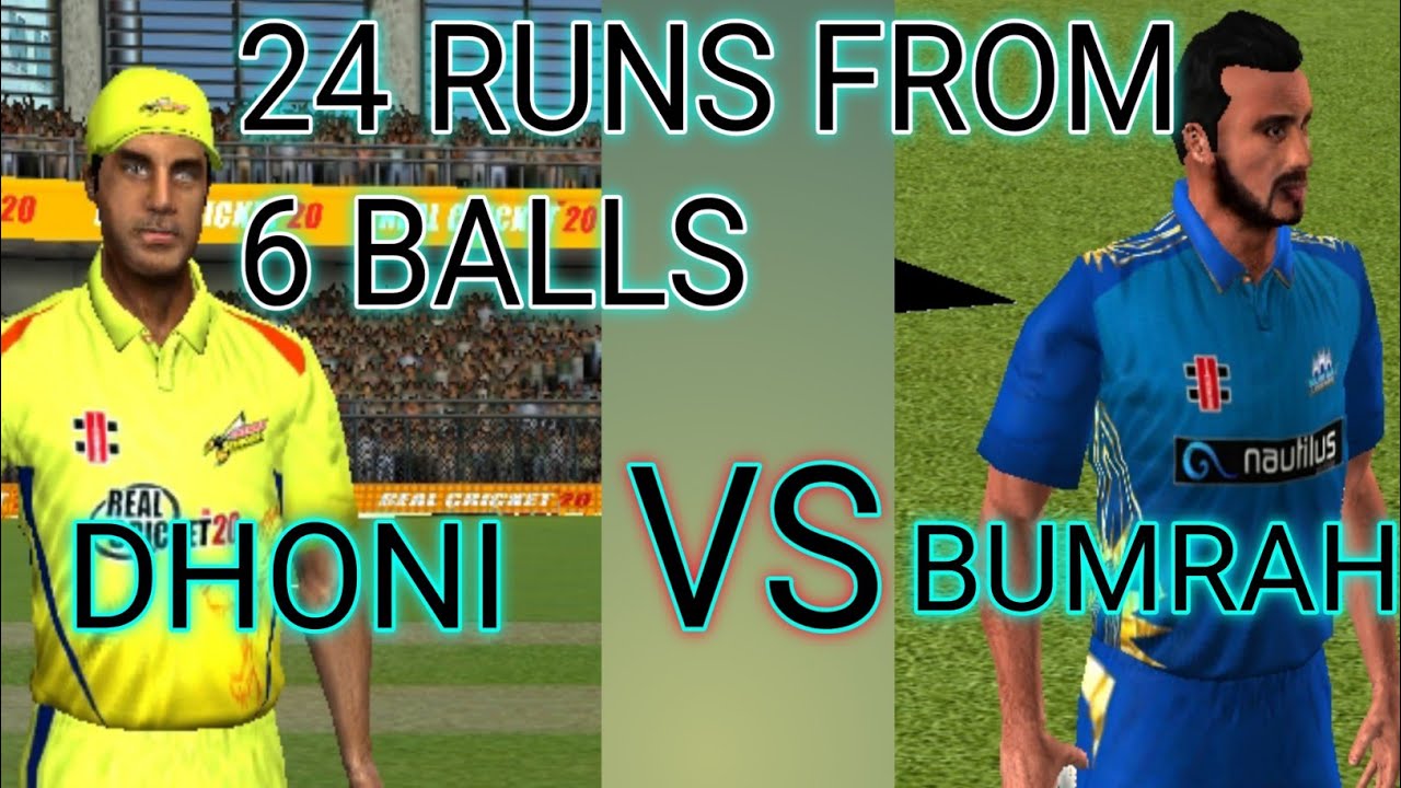 Dhoni VS Bumrah | Who Will Win ?? | Real Cricket™21 Playing With DT GAMING YT 24 Off 6 IPL Match
