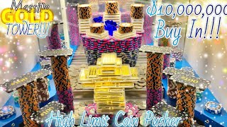 🔴(MUST WATCH) HIGH RISK COIN PUSHER $10,000,000.00 BUY IN!!! (MEGA JACKPOT)