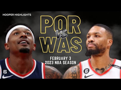 Portland Trail Blazers vs Washington Wizards Full Game Highlights | Feb 3 | 2023 NBA Season