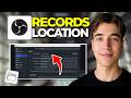 How To Find Recording Location Folder Using OBS On PC | Tutorial 2026