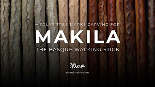 Medlar Tree Marks Carving For Makila Basque Walking Stick