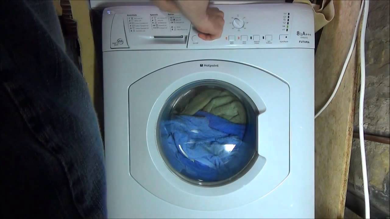 Hotpoint HF8B593 Washing Machine Fast Wash 60 + extra rinse (1/4