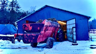 ☆ Podawanie Paszy Kamerka na Głowie ☆ Codzienne Obowiązki☆ Deutz Fahr DX85, MANITOU MLT 628☆