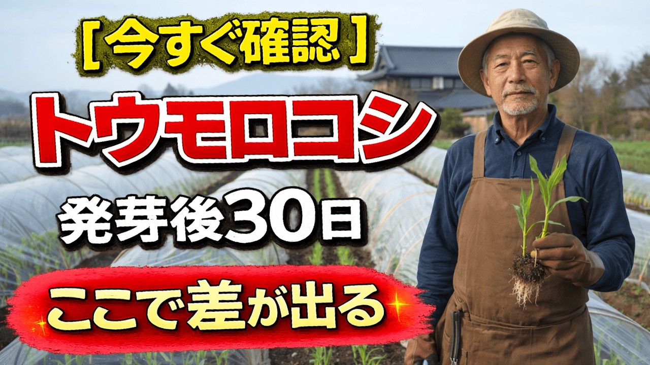 【 99％の家庭菜園が知らない 】【とうもろこし】発芽後の管理で収穫量が決まる理由  【とうもろこし育て方】【発芽後のコツ】【収穫量アップ】