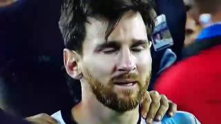 Lionel Messi Cry And Retriement After Argentina Lose In Copa America Agains Chile 2016