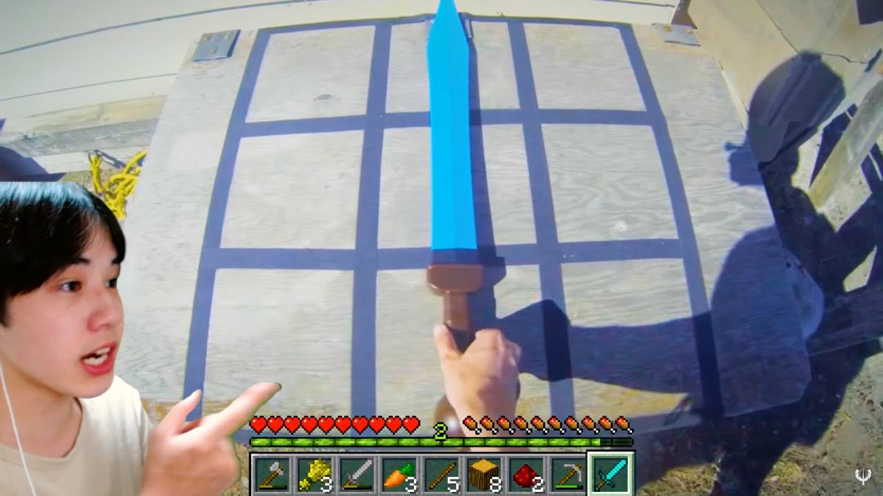 巨大マインクラフト【リアルライフ・レプリカ】ダイヤモンドの剣 50cm