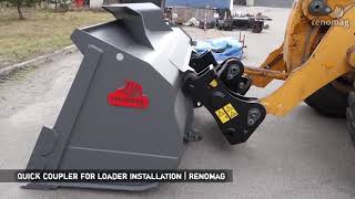Quick coupler for loader Installation | Renomag
