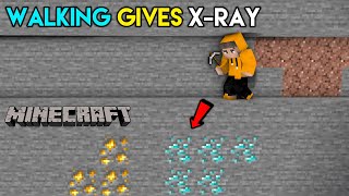 Minecraft, But Walking Gives X-Ray | Minecraft Mods | THE COSMIC BOY