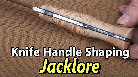The Classic Coke bottle handle. Knife Handle shaping by Jacklore