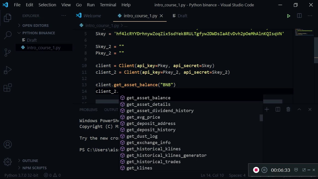 pythonbinance الدرس 010 مقدمة عن مكتبة YouTube