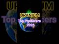 Did you know 🤔🤔 Top uranium producers of the world 🌎#shorts #facts #viral #didyouknow