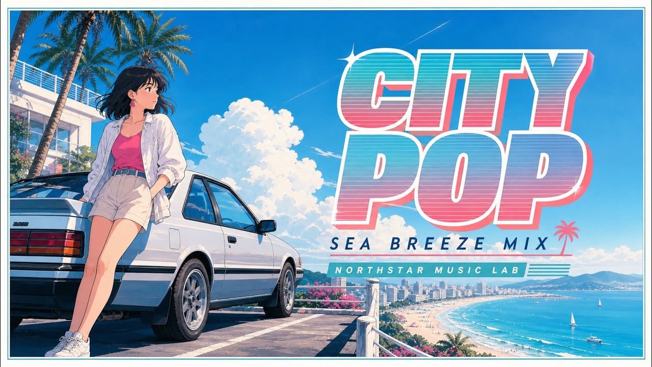 洋楽 303 - City Styles 80s Japanese City Pop Seaside Drive Mix | Coastline Countdown