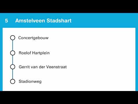Omroepen Lijn 5 GVB Amsterdam: Jordaan - Amstelveen Stadshart