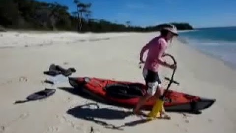 How long does it take to inflate the AdvancedFrame inflatable kayak?