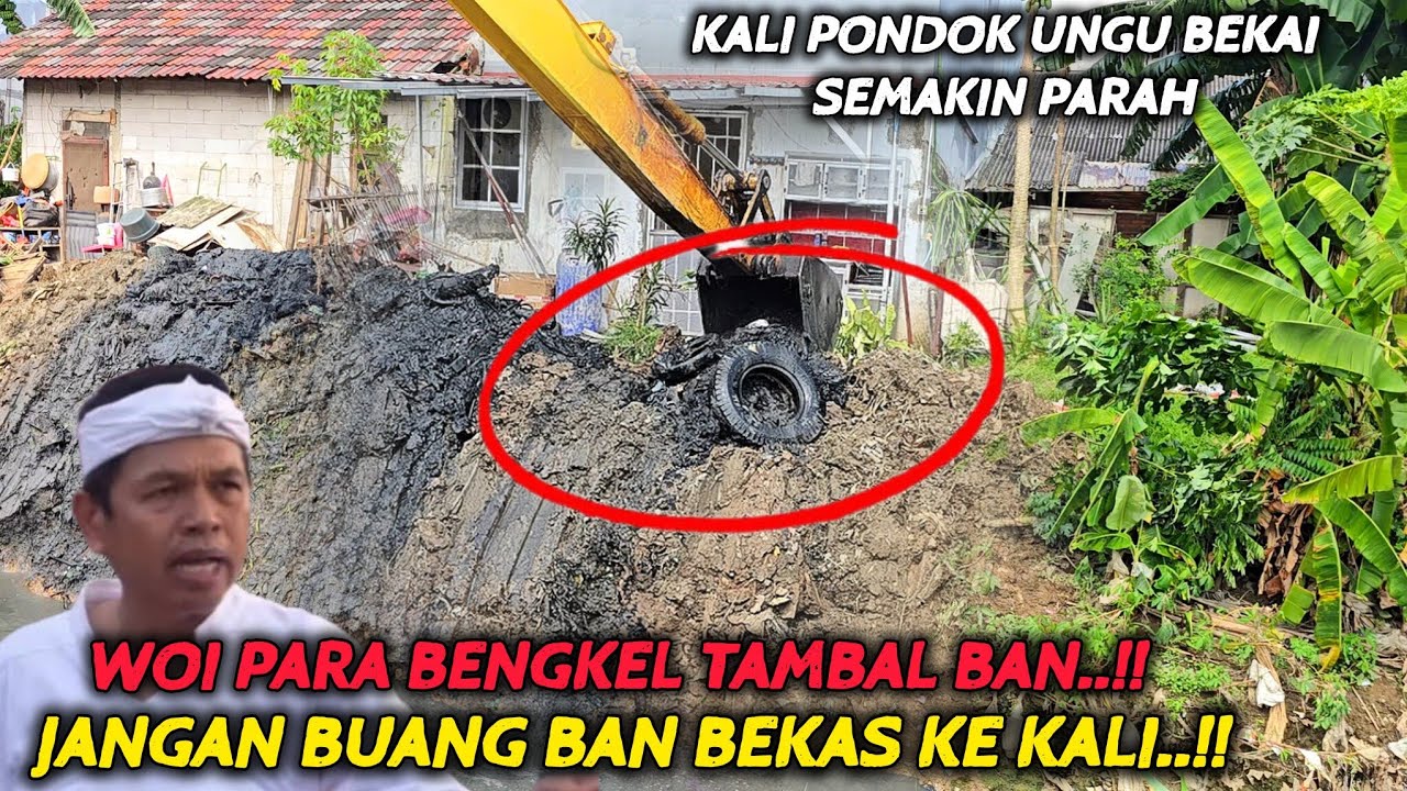 UDAH GAK BETUL NI❗️KALI PONDOK UNGU DIDASAR KALI BANYAK BAN BAN BEKAS BUKTI PARA BENGKEL SENGAJA..