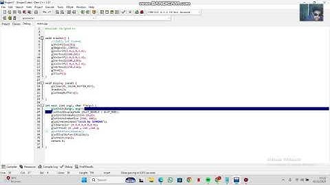 CARA MEMBUAT GARIS DAN TITIK DENGAN OPENGL DEV C++