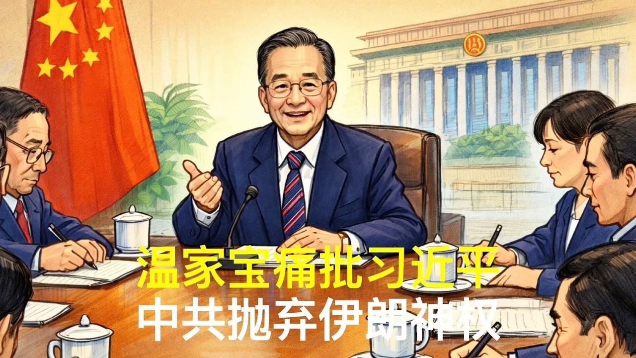 温家宝怒批习近平，中共抛弃伊朗神权｜胡锦涛｜汪洋｜胡春华｜张又侠｜刘源｜党中央决策议事协调机构