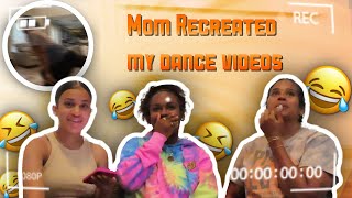 My mom Recreated my most Popular Tiktok dance videos ( she had me cry )