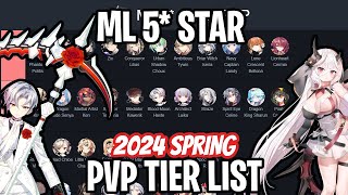 5* STAR ML PVP TIER LIST - 2024 SPRING [Epic Seven] screenshot 4