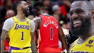 Zion Williamson Gets HURT In His BEST NBA Game, Lebron &amp; D-Lo Take Advantage To Make Playoffs| FERRO