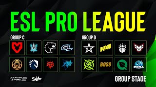 День 5 |  ESL Pro League Season 19 | Groups C &amp; D | КРИВОЙ ЭФИР