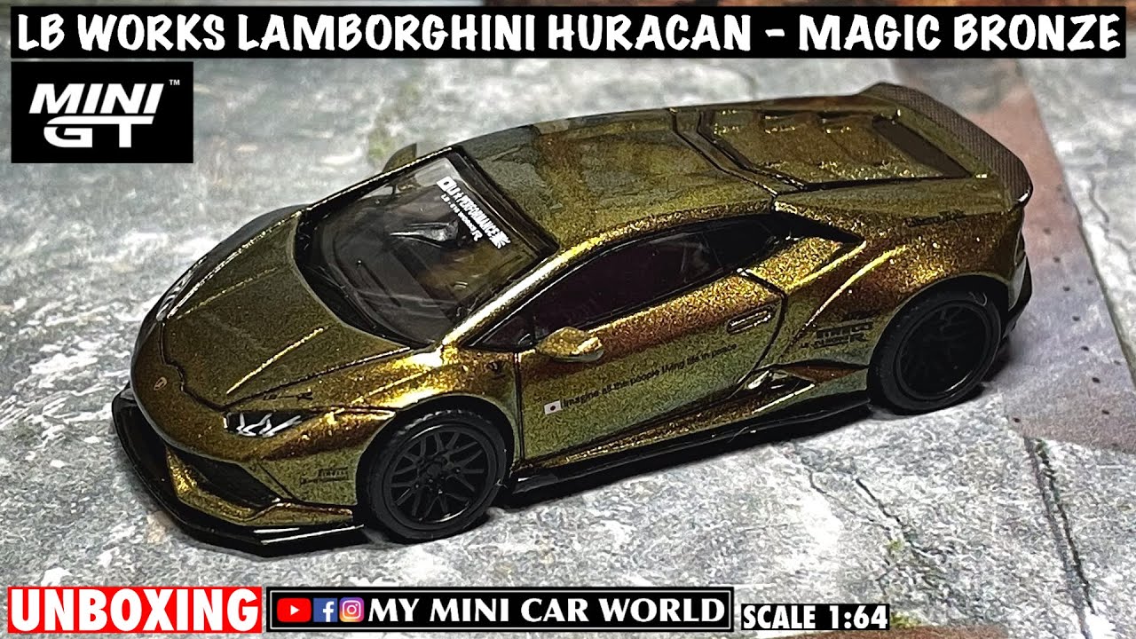 MY MINI CAR WORLD】UNBOXING MINI GT 1/64 LB WORKS LAMBORGHINI