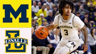 Michigan Wolverines vs La Salle Explorers  GAME HIGHLIGHTS Dec 21, 2025 Men's College Basketball