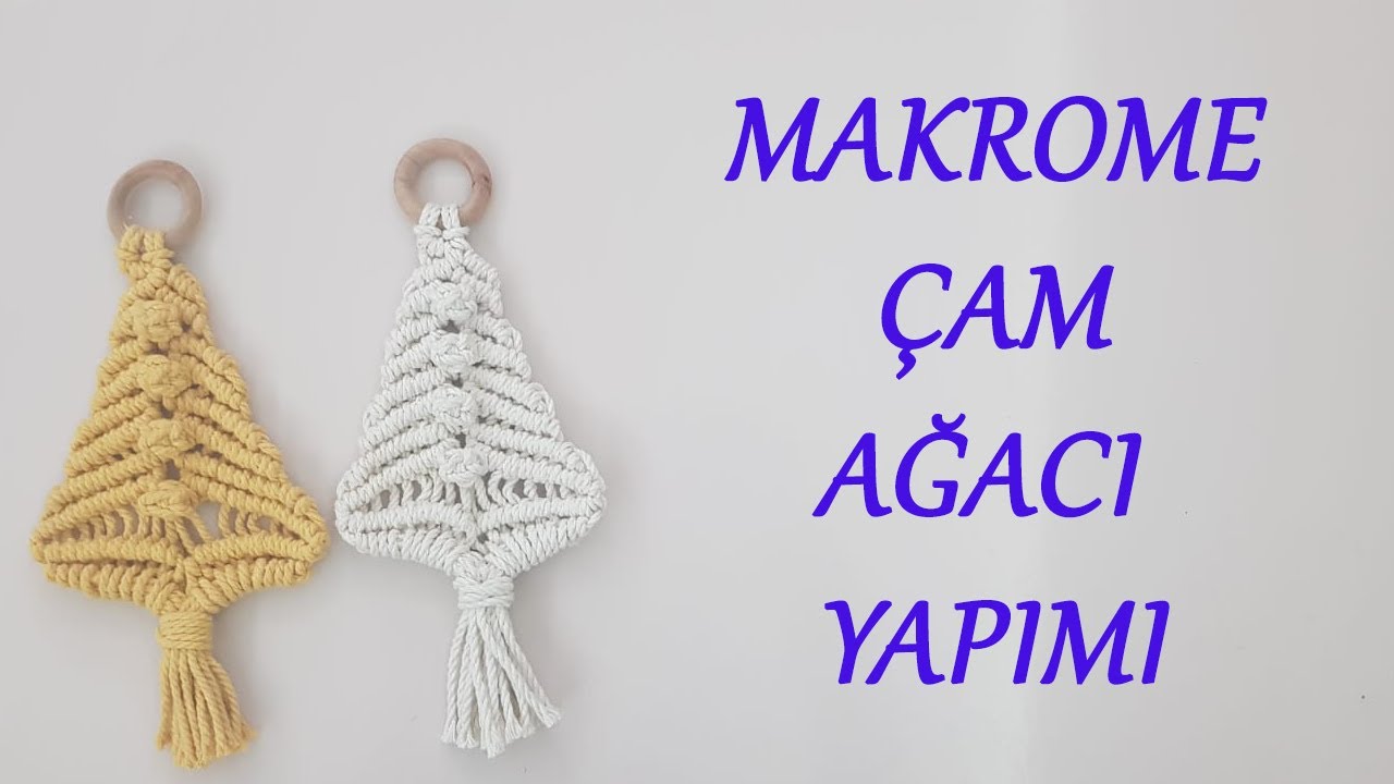 Makrome Çam Ağacı Yapımı | Makrome Duvar Süsü