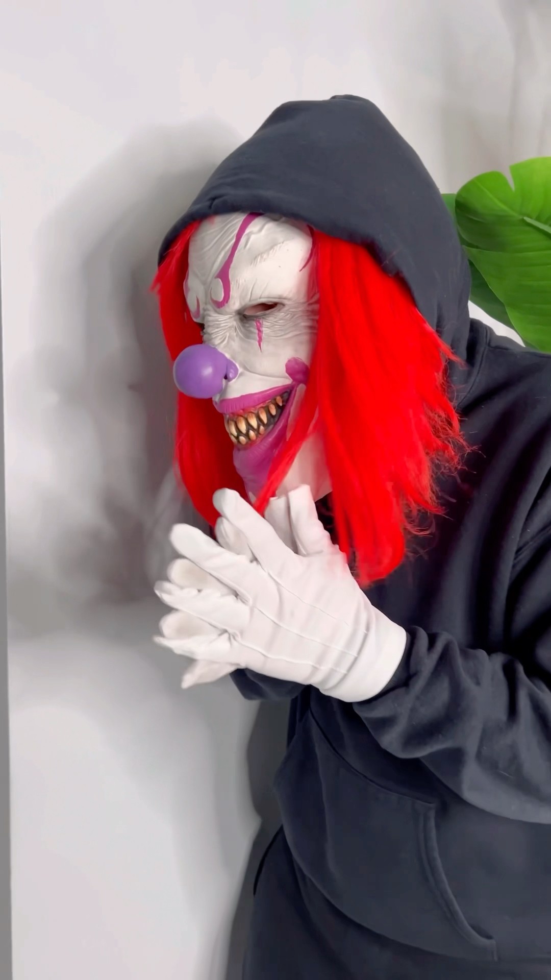Clown makes monster fall ?? #shorts
