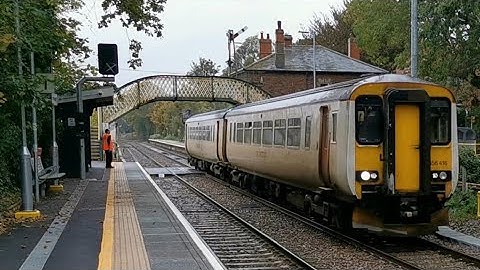 GA Class 156 156416 DMU Passes Brundall at Speed Heading East prior to Re-Signalling 26/10/19