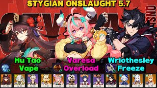 HU TAO x VARESA x WRIOTHESLEY | Stygian Onslaught 5.7 Genshin Impact