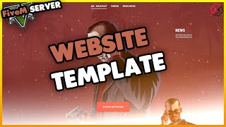 FiveM Server Template Website | FiveM Homepage Template | Setting up a FiveM Server