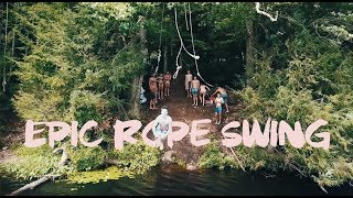 DOUBLE BACKFLIP OFF A ROPE SWING