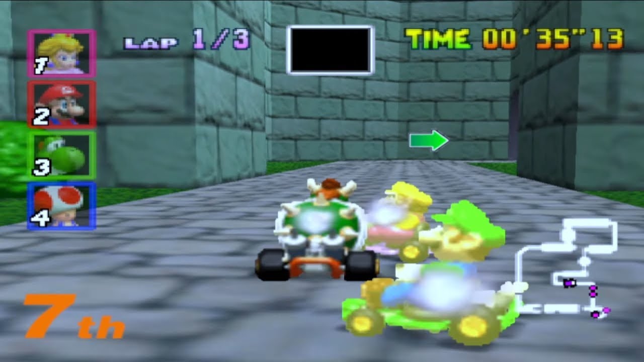 (NINTENDO 64) MARIO KART 64 -- BOWSER´S CASTLE -- 2025 GAMEPLAY ...