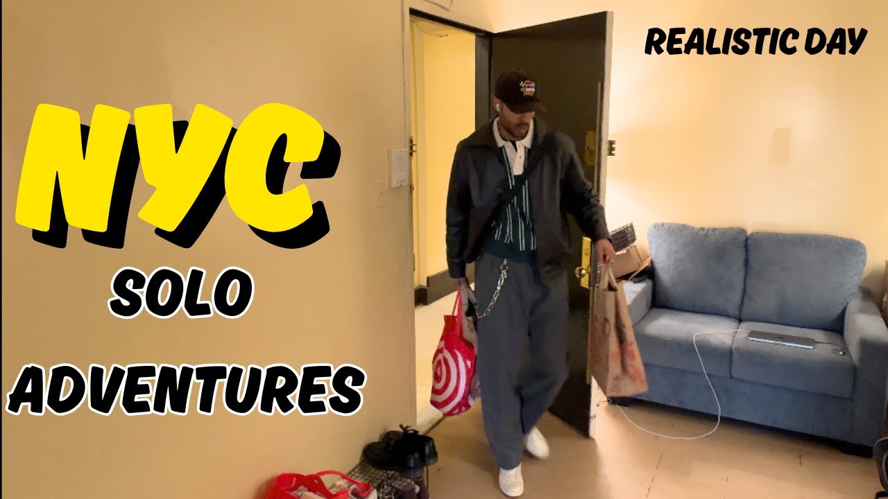 NYC Solo Adventures: grocery run, returns in nyc hit different 🫠 & a clean city boy fit