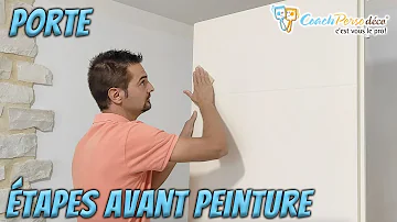 Comment faire pour repeindre une porte déjà peinte