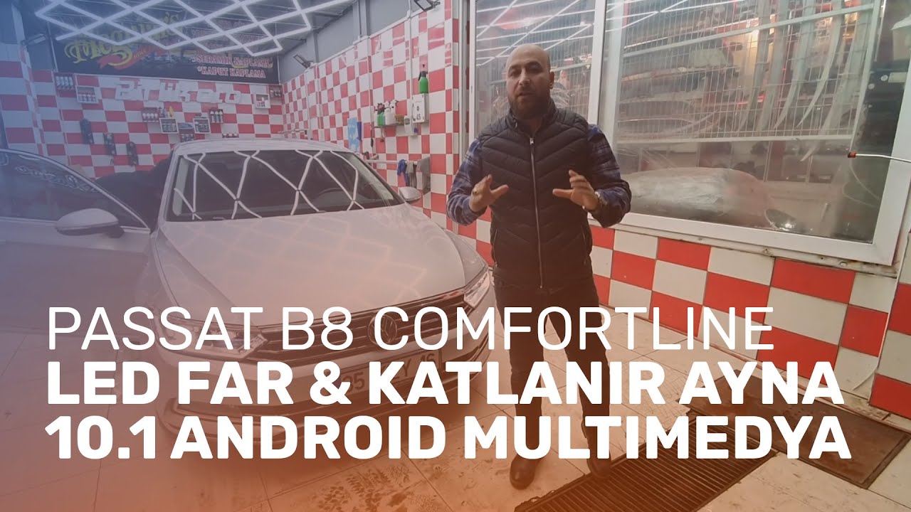 Salihli'den Volkswagen Passat B8 Comfortline // Led Far, Katlanır Ayna, 10.1 Android Multimedya