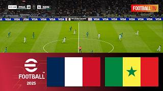 🔴LIVE : FRANCE vs SENEGAL | FIFA World Cup 2026 | Match Stream | PES Game Simulation screenshot 3