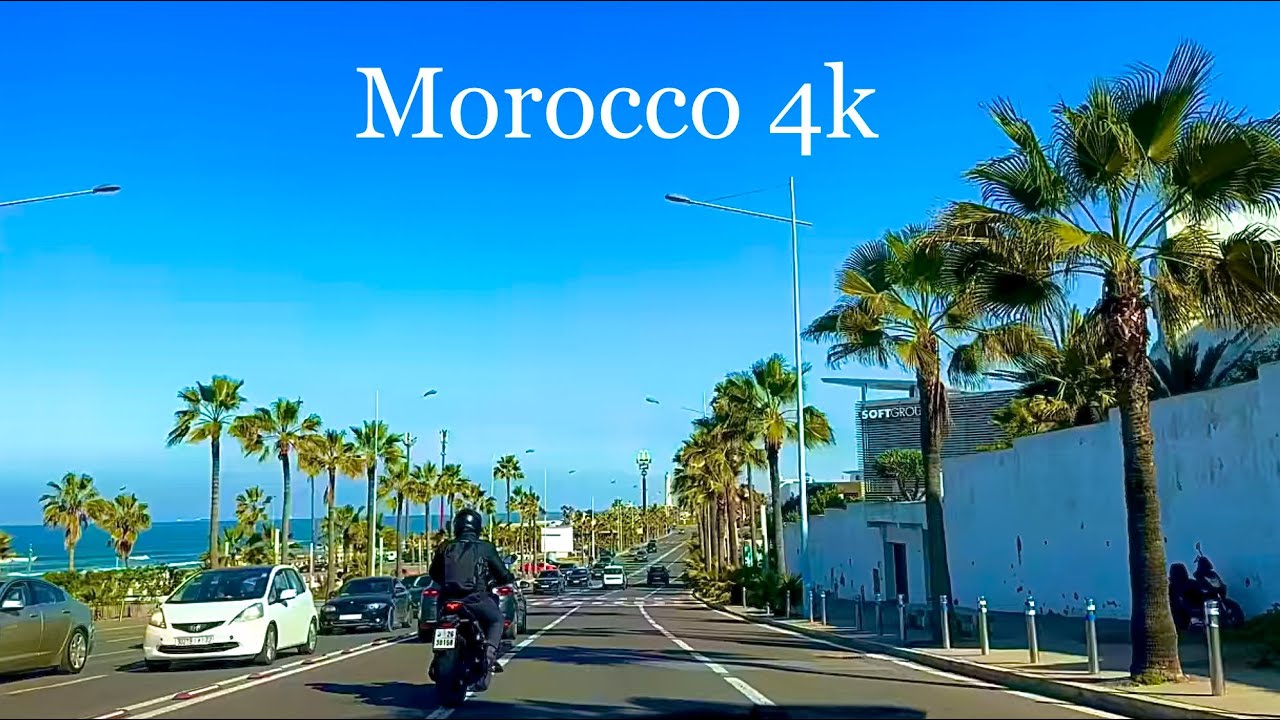 Morocco 4k - Drive Casablanca Beach